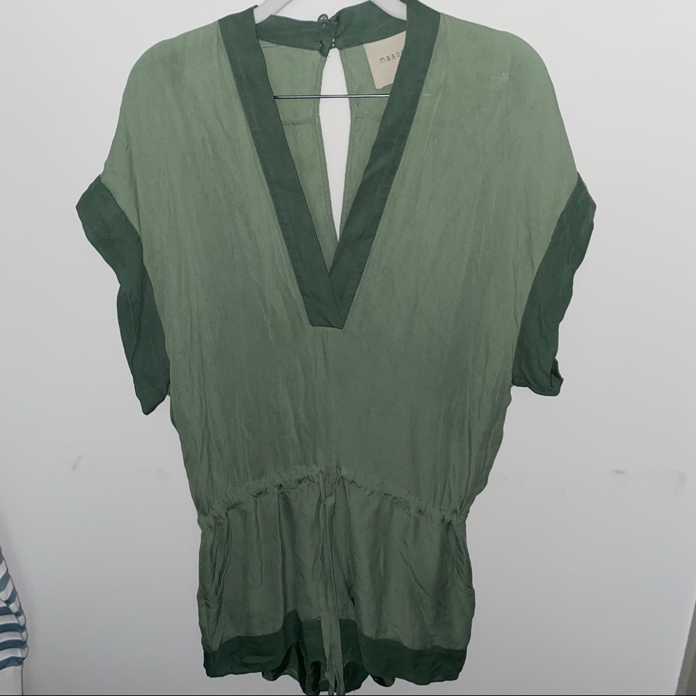 Mason by Michelle Mason Silk romper sz2